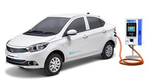 Tata Tigor EV Facelift Spotted Testing Once Again: Here's Everything You Need To Know