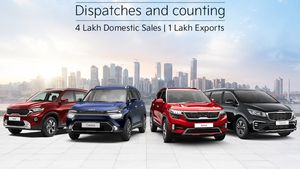 Kia India Dispatches 5 Lakh Vehicles: 4 Lakh Vehicles For The Domestic Market Alone
