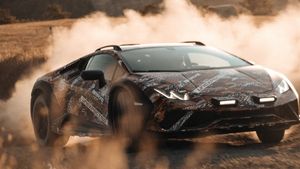 Lamborghini Sterrato Takes On A Dirt Bike In First Teaser For Rally-Prepped Supercar