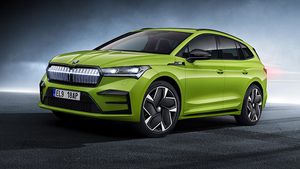 Skoda Enyaq iV vRS Electric SUV Revealed With 295bhp & 500km Range 