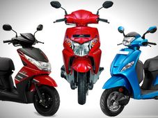 ಹೋಂಡಾ ಡಿಯೊ vs ಹೀರೊ ಮ್ಯಾಸ್ಟ್ರೊ vs ಯಮಹಾ ರೇ ಝಡ್