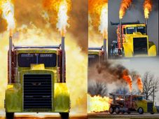 ಬೆಂಕಿ ಜ್ವಾಲೆ ಹೊರಚಿಮ್ಮುವ ಜಗತ್ತಿನ ಅತಿ ಭಯಾನಕ ಟ್ರಕ್ಕಿದು!