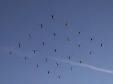 ಆಕಾಶದಲ್ಲಿ ಮೂಡಿಬಂತು ವಿಶಿಷ್ಟ 'ವಜ್ರಾಕೃತಿ'