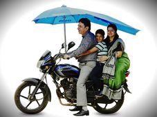 ಬಿಸಿಲಿನ ಶಾಖಾದಿಂದ ಮುಕ್ತಿ; ಬಂದಿದೆ ವಿಶಿಷ್ಟ ಬೈಕ್ ಕೊಡೆಗಳು