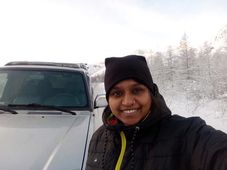 ಕಂಡ ಕನಸು ನನಸಾಯ್ತು; ವಿಶ್ವದ ಅಂತ್ಯಂತ ಶೀತಪ್ರದೇಶ ತಲುಪಿದ ಬೆಂಗಳೂರು ಮಹಿಳೆ..!!