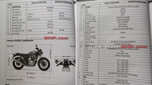 ಲೀಕ್ ಆಯ್ತು ರಾಯಲ್ ಎನ್‍‍ಫೀಲ್ಡ್ 650 ಟ್ವಿನ್ ಬೈಕ್‍‍ ವಿವರಗಳ ಮಾಹಿತಿ..