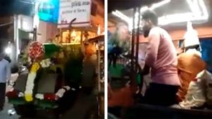 ಮದುವೆ ಮಂಟಪಕ್ಕೆ ಡಿಫರೆಂಟ್ ಆಗಿ ಎಂಟ್ರಿ ಕೊಟ್ಟ ನವ ಜೋಡಿ