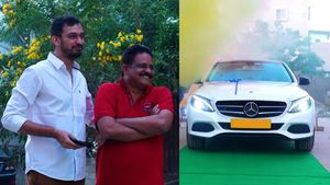 ತಂದೆಯ ಕನಸಿನ ಕಾರನ್ನು ಉಡುಗೊರೆಯಾಗಿ ನೀಡಿದ ಮಗ