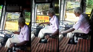 ವಯಸ್ಸಾದರೂ ಕುಂದದ ಅಜ್ಜನ ಡ್ರೈವಿಂಗ್ ಉತ್ಸಾಹ..!