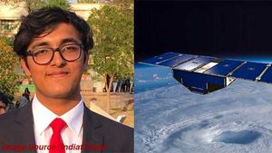 ರೈತರ ಬೆಳೆ ರಕ್ಷಣೆಗಾಗಿ ಉಪಗ್ರಹ ತಯಾರಿಸಲು ಮುಂದಾದ ಯುವಕರು