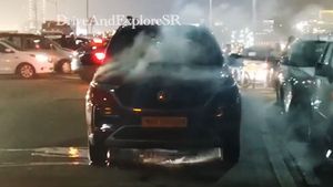 ನಡುರಸ್ತೆಯಲ್ಲೇ ಹೊತ್ತಿ ಉರಿದ ಹೊಚ್ಚ ಹೊಸ ಎಂಜಿ ಹೆಕ್ಟರ್ ಕಾರು..!