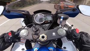 ಅಚ್ಚರಿಯಾದರೂ ಸತ್ಯ: ಆಡಿ ಸೂಪರ್ ಕಾರ್ ಅನ್ನು ಹಿಂದಿಕ್ಕಿದ ಸುಜುಕಿ ಬೈಕ್