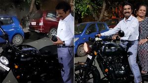 ಅಪ್ಪನ ಫೇವರೆಟ್ ಬೈಕ್ ಗಿಫ್ಟ್ ಕೊಟ್ಟರೂ...ಮಗನ ಕಷ್ಟವನ್ನು ಕಂಡು ಕಣ್ಣೀರಿಟ್ಟ ತಂದೆ