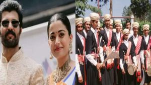 Rashmika Mandanna and Vijay Deverakonda tie the knot with telugu hindu tradition