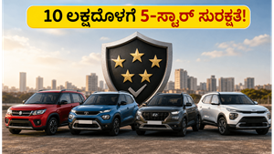 10 ಲಕ್ಷದೊಳಗೆ ಸಿಗುವ 5-ಸ್ಟಾರ್ ಸೇಫ್ಟಿ ಕಾರುಗಳು: ನಿಮ್ಮ ಕುಟುಂಬದ ಸುರಕ್ಷತೆಗೆ ಇವೇ ಬೆಸ್ಟ್ ಆಯ್ಕೆ!