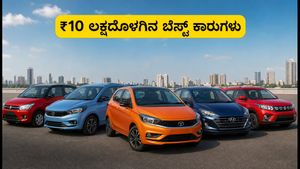 ₹10 ಲಕ್ಷದೊಳಗಿನ ಬೆಸ್ಟ್ ಕಾರುಗಳು: ಸೆಪ್ಟೆಂಬರ್ 2026ರ ಲೇಟೆಸ್ಟ್ ಬೆಲೆ ಮತ್ತು ಆಫರ್ಸ್ ಮಿಸ್ ಮಾಡ್ಬೇಡಿ!