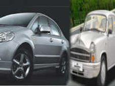 అంబాసిడర్ పోయి మారుతి ఎస్ఎక్స్4 వచ్చే టాం.. టాం..!!