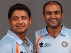 సెహ్వాగ్, పియుష్‌లకు వెర్నా కారును బహుకరించిన హ్యుందాయ్