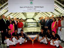 కాంపాక్ట్ సెడాన్ 'ర్యాపిడ్' ఉత్పత్తిని ప్రారంభించిన స్కొడా