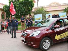 హోండా అమేజ్‌తో 'లాంగెస్ట్ డ్రైవ్ థ్రూ అమేజింగ్ ఇండియా'