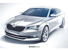 థర్డ్ జనరేషన్ స్కొడా సూపర్బ్ అఫీషియల్ స్కెచెస్