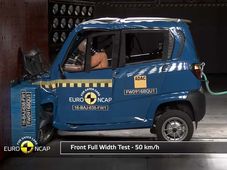 యూరో ఎన్‌సిఎపి క్రాష్ పరీక్షల్లో సింగిల్ స్టార్ రేటింగ్ పొందిన బజాజ్ క్యూట్