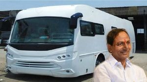 ముఖ్యమంత్రి కేసీఆర్ కోసం 7 కోట్ల ఖరీదైన బుల్లెట్ ప్రూఫ్ బస్సు