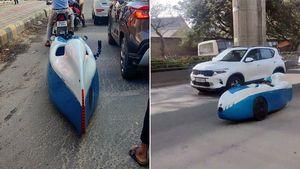 బెంగళూరులో కనిపించిన కొత్త వెహికల్: ఇలాంటి వెహికల్ మీకెప్పుడైనా కనిపించిందా..