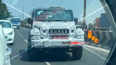 Mahindra Thar Facelift Spied With Roxx-Inspired Design