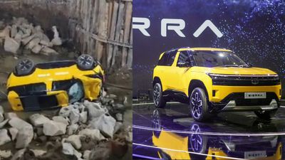 ఇది కారు కాదు ఇనుప కోట..20 అడుగుల గోతిలో పడ్డ మృత్యుంజయులుగా బయటపడ్డ ప్రయాణికులు 