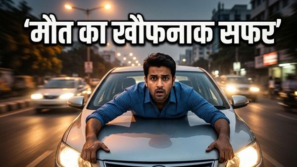 हैदराबाद रोड-रेज: बोनट पर लटककर मौत को मात देता रहा शख्स, वीडियो देख कांप जाएगी रूह