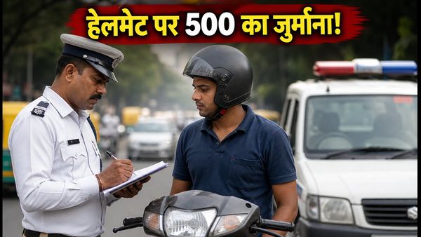 बेंगलुरु ट्रैफिक पुलिस का सख्त एक्शन: हाफ-हेलमेट पर 500 रुपये का जुर्माना, क्या आपका हेलमेट है असली?