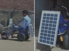 OMG: 13 साल के लड़के ने बनाई Solar Energy से चलने वाली अपनी बाइक 