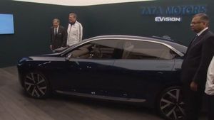 टाटा की महत्वाकांक्षी सिडैन कार ई-विजन कांसेप्ट  जिनेवा मोटर-शो में पेश