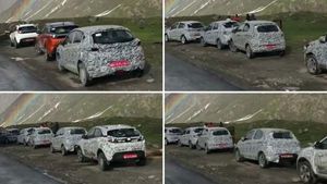 टाटा अल्ट्रोज, नई नेक्सन, टियागो व टिगोर फेसलिफ्ट मॉडल टेस्टिंग के दौरान एक साथ दिखी, देखे वीडियो