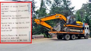 ट्रक ड्राइवर पर लगा 86,500 रुपयें का जुर्माना, नए नियम के तहत अब तक का सबसे बड़ा फाइन