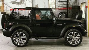 2020 Mahindra Thar Modification: नई महिंद्रा थार 22 इंच के अलॉय व्हील के साथ लग रही बेहद शानदार