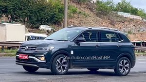 Volkswagen Taigun बिना ढके टेस्टिंग करते आई नजर, जल्द होगी लॉन्च