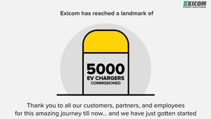 Exicom ने 200 शहरों में स्थापित किए 5,000 EV चार्जिंग प्वाइंट्स, कंपनी के लिए एक बड़ी उपलब्धि