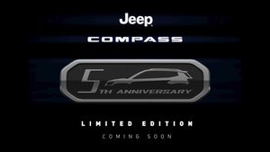 जीप कंपास का 5th-एनिवर्सरी एडिशन जल्द होने वाला है लॉन्च, कंपनी ने जारी किया टीजर