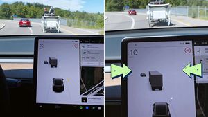 टेस्ला कार का सेल्फ ड्राइविंग फीचर हुआ फेल, घोड़ा गाड़ी को समझ लिया ट्रक, देखें वीडियो
