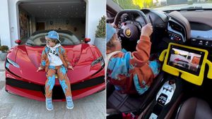 तीन साल के बच्चे ने दौडाई  7.50 करोड़ रुपये की कार, वीडियो हुआ वायरल