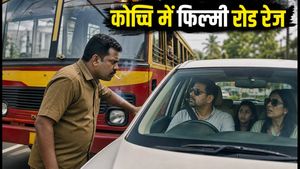 कोच्चि रोड रेज: सिगरेट हाथ में लिए बस कर्मचारी ने एनआरआई परिवार को घेरा, वीडियो वायरल