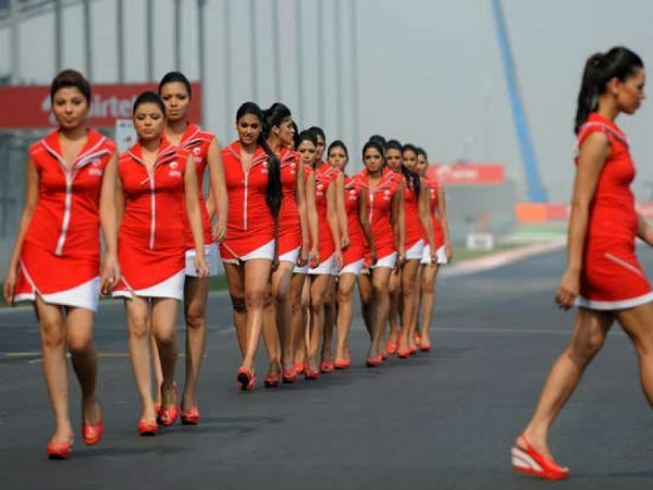  इंडियन ग्रां प्री 2012 की हॉट ग्रीड बेब्‍स 