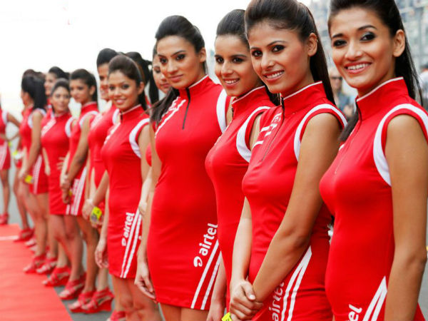 2012 एफ1 रेस की हॉट ग्रीड गर्ल्‍स 