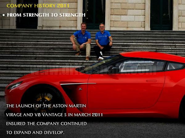 एस्‍टन मार्टिन ने पूरे किये 100 वर्ष 