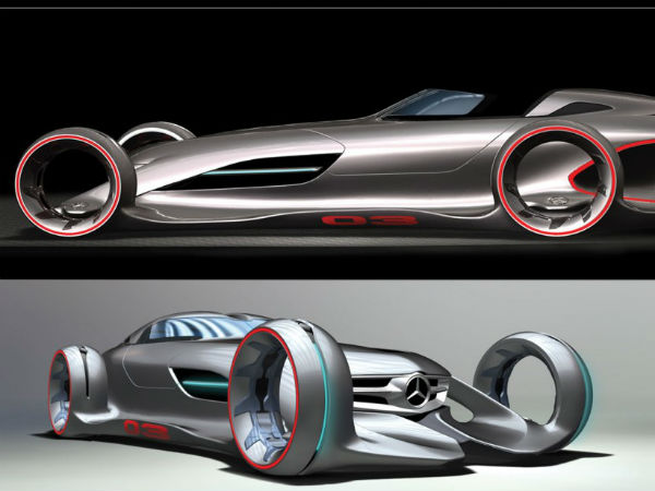 मर्सडीज बेंज सिल्‍वर ऐरो कॉन्‍सेप्‍ट कार