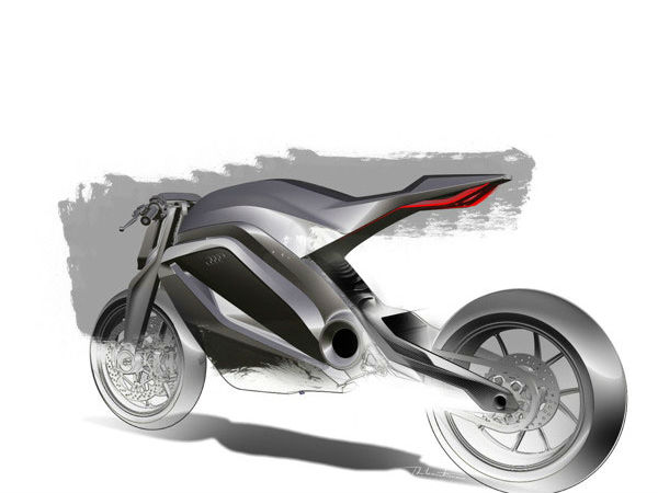 ऑडी ने पेश किया मोटरसाइकिल का शानदार कॉन्‍सेप्‍ट 