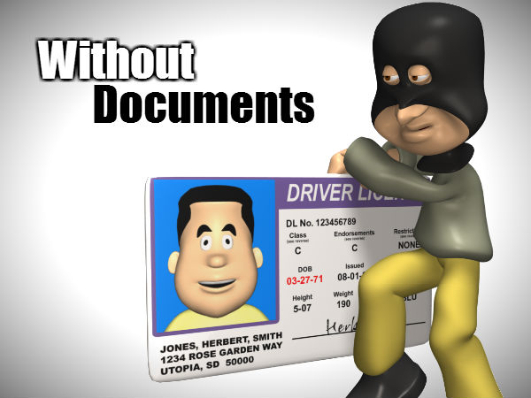 बिना दस्‍तावेजो के वाहन चलाना 