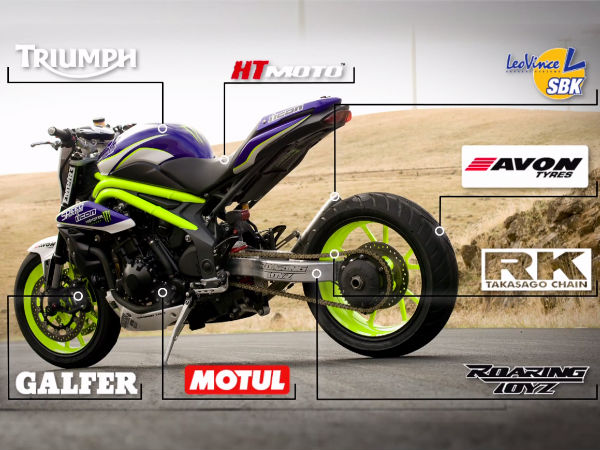 कस्‍टमाईज स्‍पोर्ट बाइक की दमदार रफ्तार 